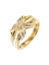 Het Gouden Diamond Rings 0.24ct 14K Gevulde Witgoud van XO 18K